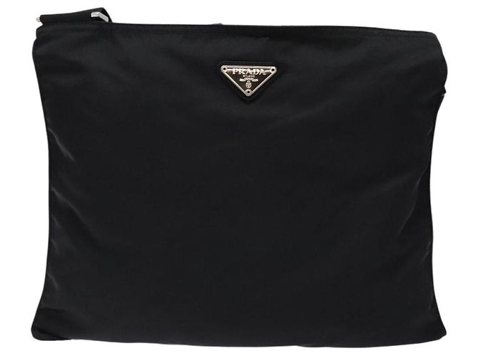 Borsa a Spalla PRADA Nylon Nero Argento Autentica 137512 - vista 2