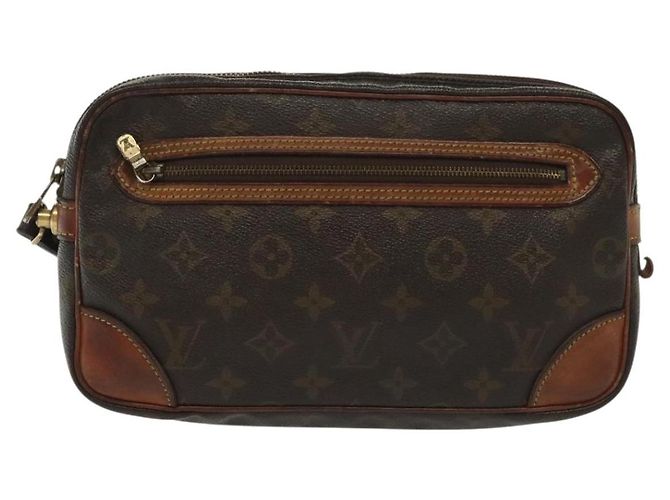 LOUIS VUITTON Pochette Marly Dragonne GM Monogram M51825 LV Auth th6286 Monogramme - vue 13