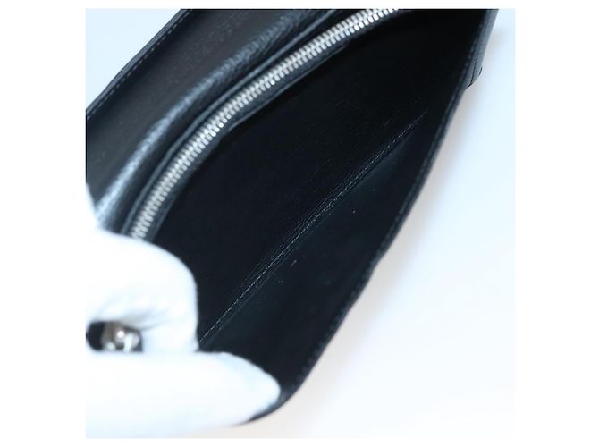 LOUIS VUITTON Cartera Brazza de Cuero Taurillon M58192 LV Auth 135024 Negro - vista 10