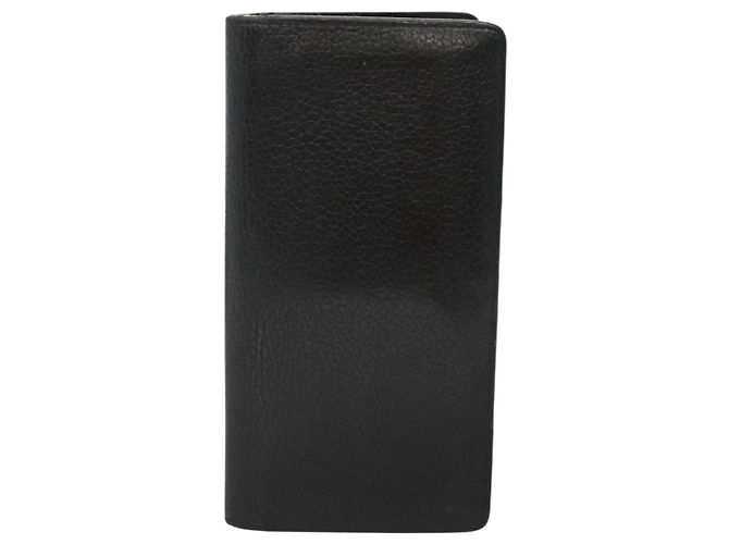 LOUIS VUITTON Cartera Brazza de Cuero Taurillon M58192 LV Auth 135024 Negro - vista 13