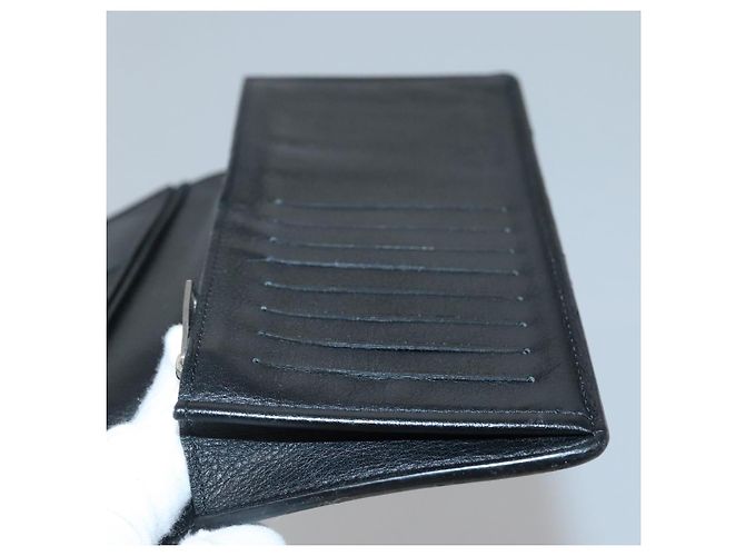 LOUIS VUITTON Cartera Brazza de Cuero Taurillon M58192 LV Auth 135024 Negro - vista 9