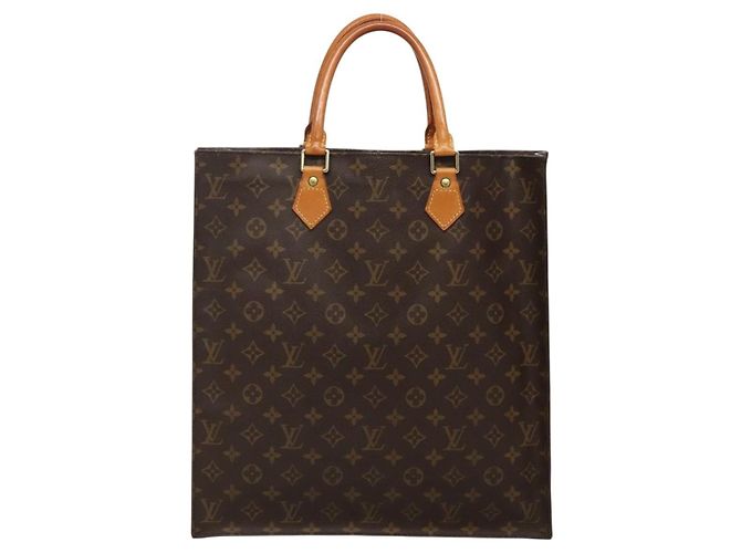 LOUIS VUITTON Borsa Sac Plat Monogram M51140 LV Auth 139486 Monogramma - vista 3