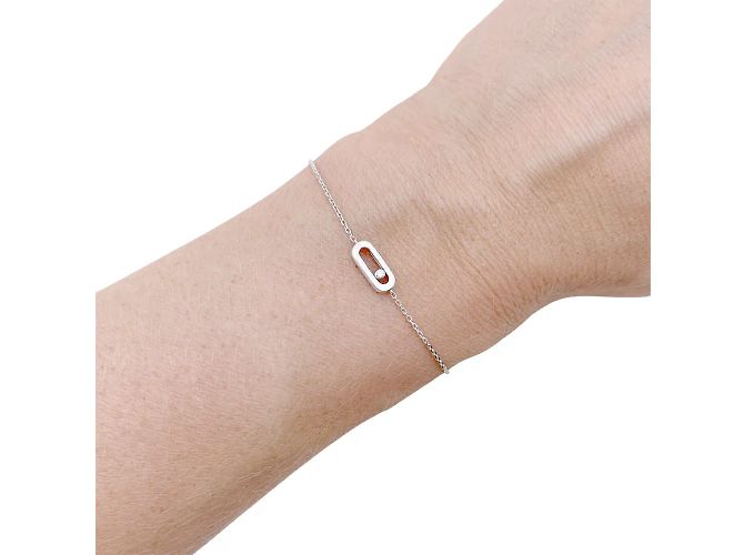 Messika Bracelet, "Move Uno", white gold, diamond. - view 4
