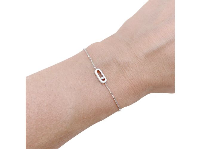 Messika Bracelet, "Move Uno", white gold, diamond. - view 5