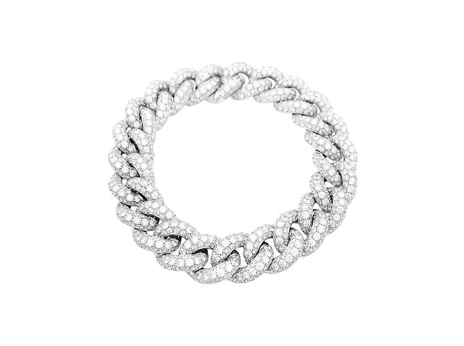 Bracciale Pomellato, "Catene", oro bianco e diamanti. - vista 2