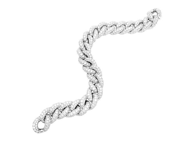 Bracciale Pomellato, "Catene", oro bianco e diamanti. - vista 3