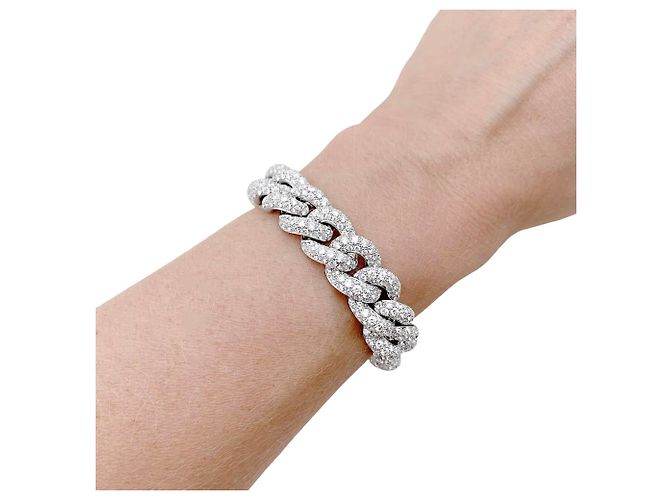 Bracciale Pomellato, "Catene", oro bianco e diamanti. - vista 7