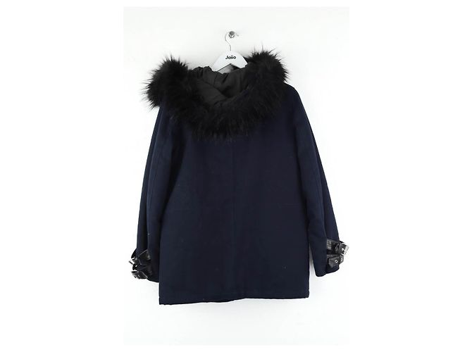 The Kooples Parka in cotone blu - vista 3