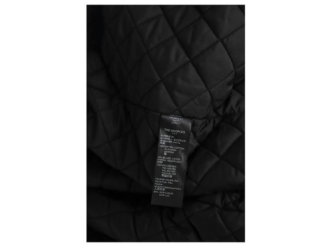 The Kooples Parka in cotone blu - vista 6