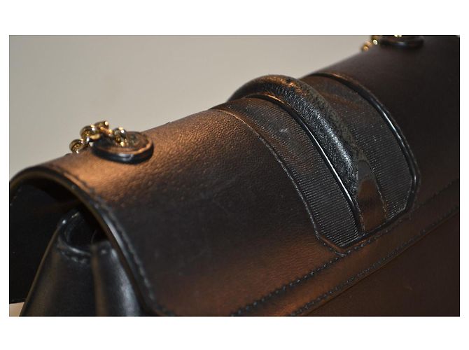 Borsa a tracolla Giorgio Armani in pelle nera Nero - vista 4