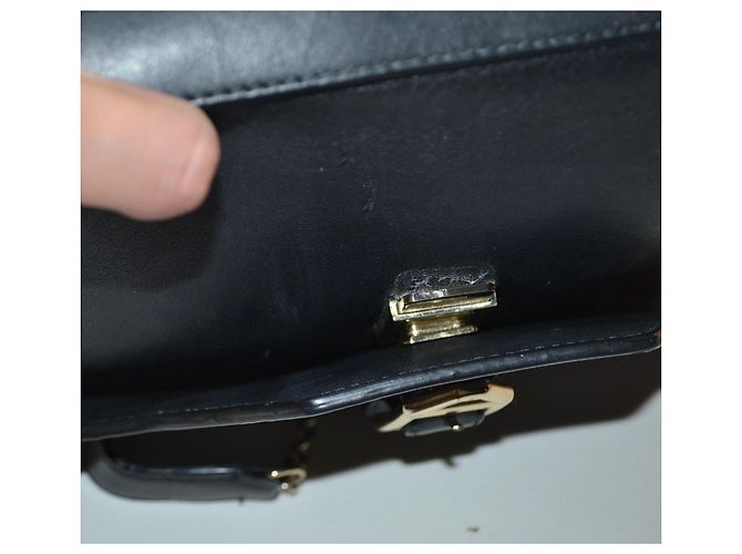 Borsa a tracolla Giorgio Armani in pelle nera Nero - vista 6