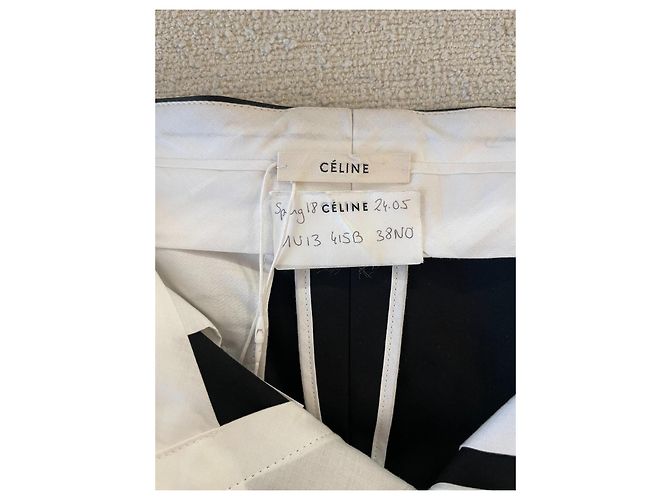 Céline Hose, Modell Classic Black SS2018 von Phoebe Philo. Schwarz - Ansicht 4