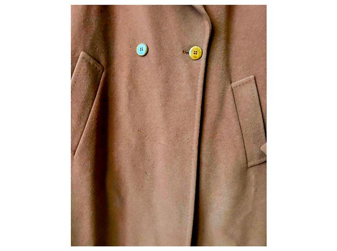 Abrigo 3/4 de lana y cachemira Burberry Avellana - vista 5