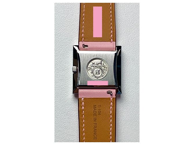Hermès Glissade Schmuckuhr Pink - Ansicht 2