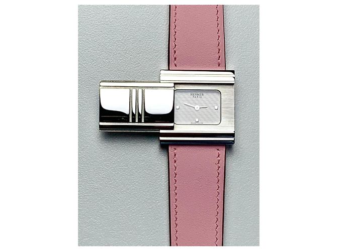 Hermès Glissade Schmuckuhr Pink - Ansicht 6