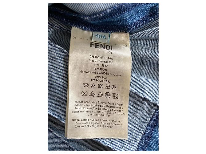 Fendi Denim Minirock Blau - Ansicht 4