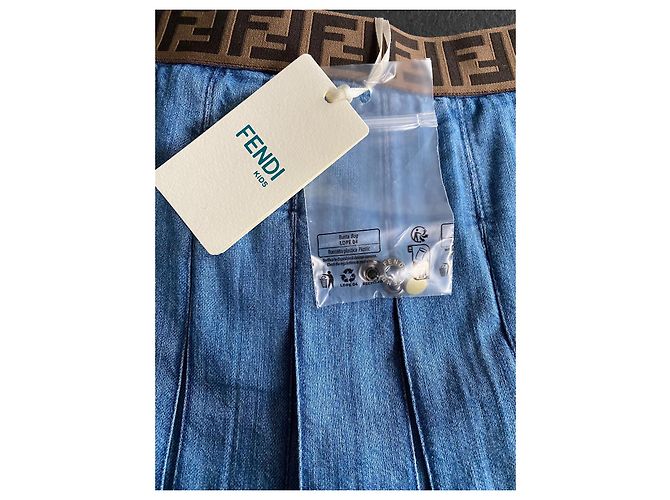 Fendi Denim Minirock Blau - Ansicht 8