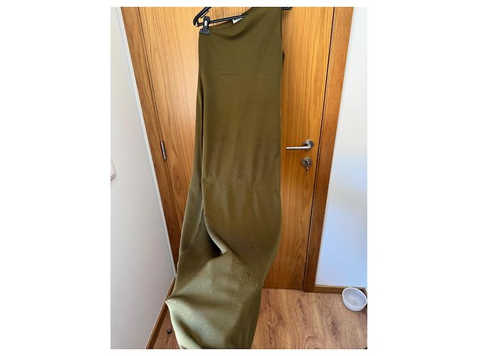 Vestido Saint Laurent de seda verde - vista 10