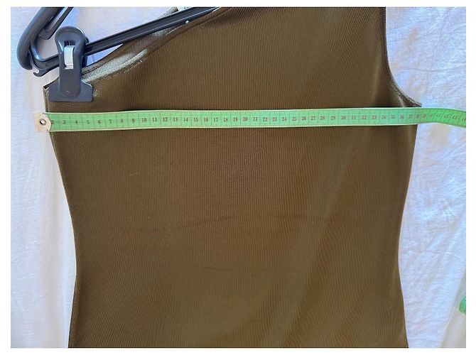 Vestido Saint Laurent de seda verde - vista 12