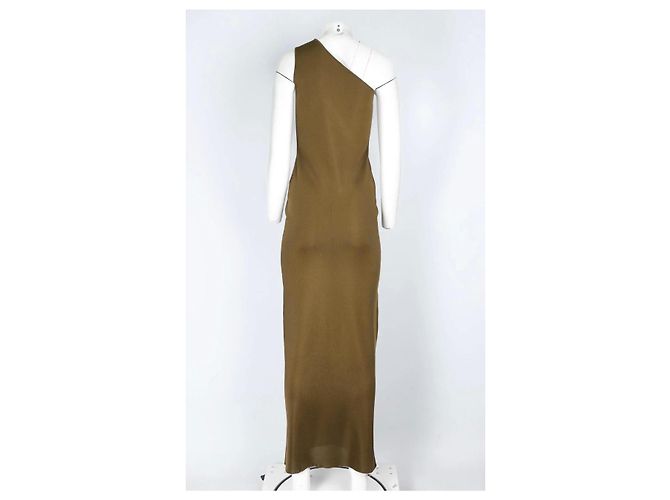 Vestido Saint Laurent de seda verde - vista 2