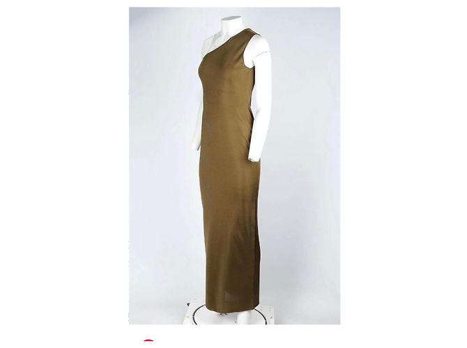 Vestido Saint Laurent de seda verde - vista 3
