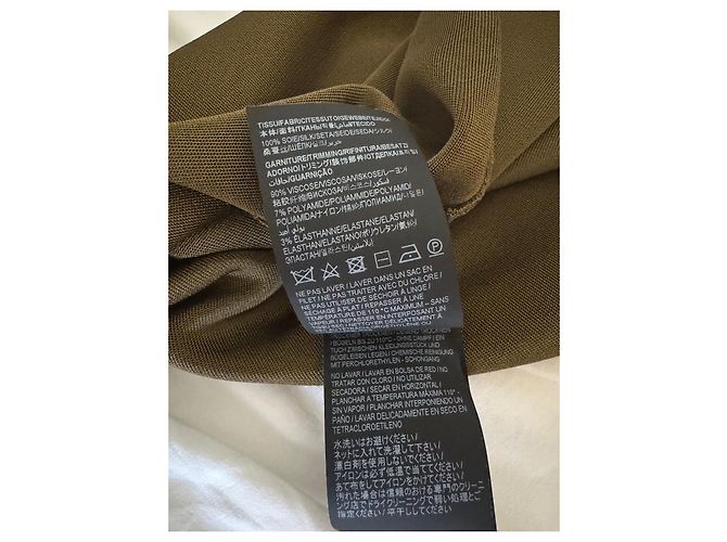 Vestido Saint Laurent de seda verde - vista 6