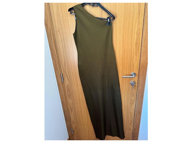 Vestido Saint Laurent de seda verde - vista 9
