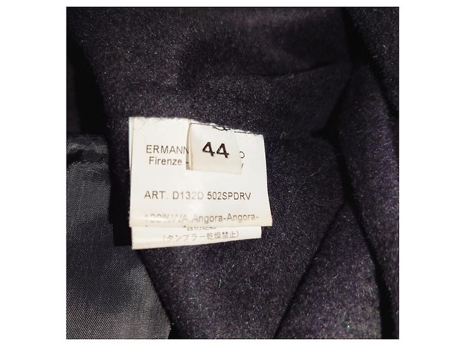 Abrigo de Lana de Angora Ermanno Scervino Negro - vista 10