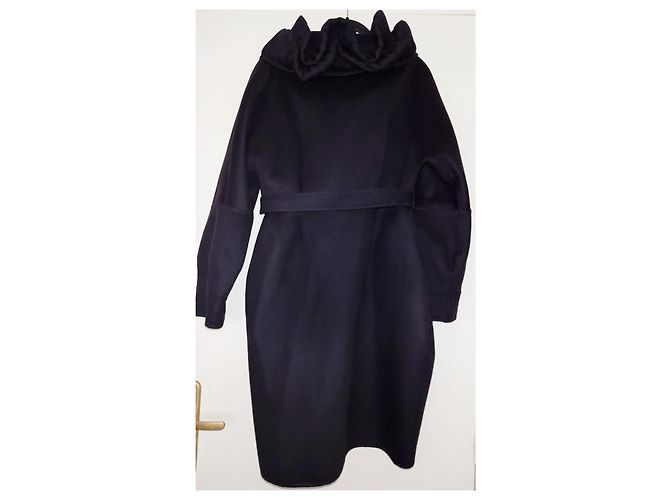 Abrigo de Lana de Angora Ermanno Scervino Negro - vista 4