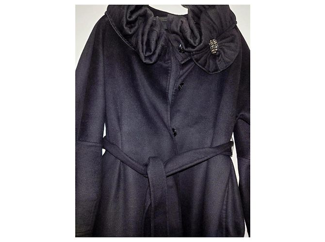 Abrigo de Lana de Angora Ermanno Scervino Negro - vista 5