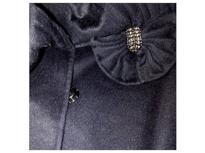Abrigo de Lana de Angora Ermanno Scervino Negro - vista 7