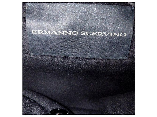 Abrigo de Lana de Angora Ermanno Scervino Negro - vista 8