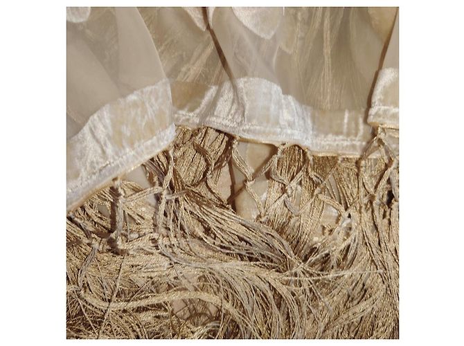 Capa poncho larga con flecos Denim@Supply Ralph Lauren Beige - vista 2