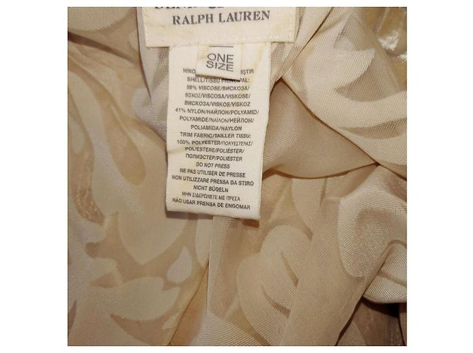 Capa poncho larga con flecos Denim@Supply Ralph Lauren Beige - vista 4