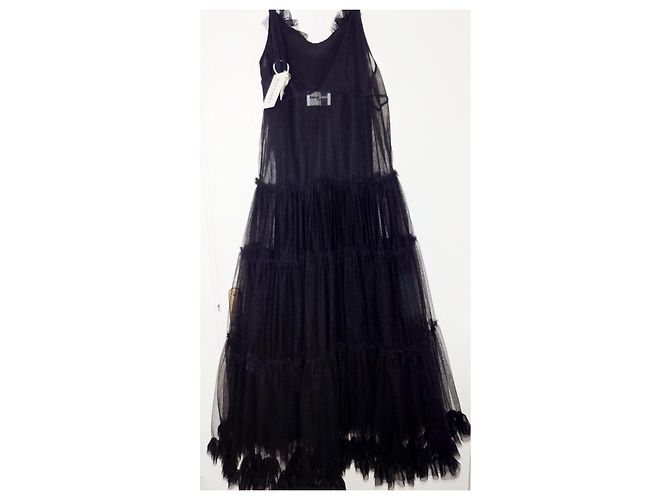 Autre Marque Isabelle Blanche Tüllkleid Schwarz - Ansicht 2