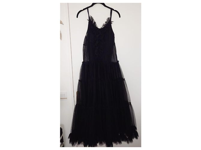 Autre Marque Isabelle Blanche Tüllkleid Schwarz - Ansicht 3