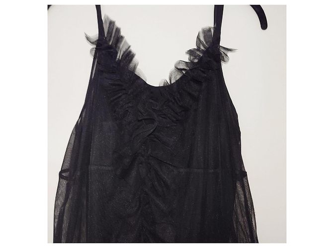 Autre Marque Isabelle Blanche Tüllkleid Schwarz - Ansicht 4