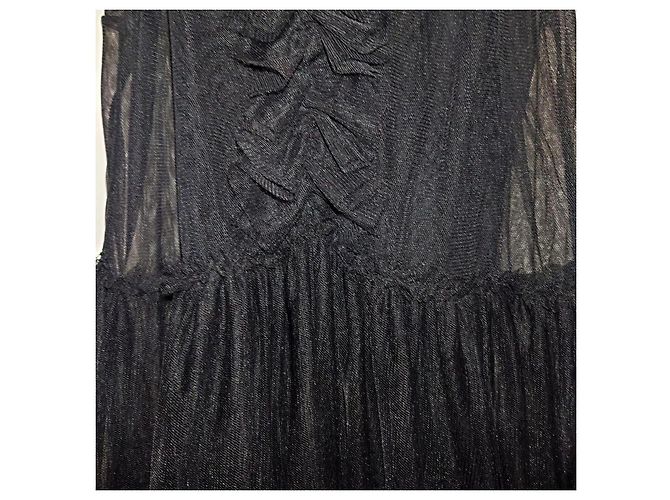 Autre Marque Isabelle Blanche Tüllkleid Schwarz - Ansicht 8