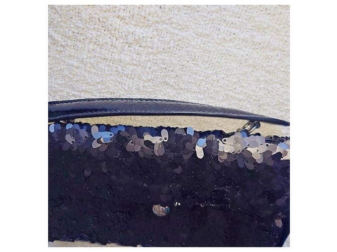 Furla Mini borsa a tracolla con paillettes Nero - vista 6