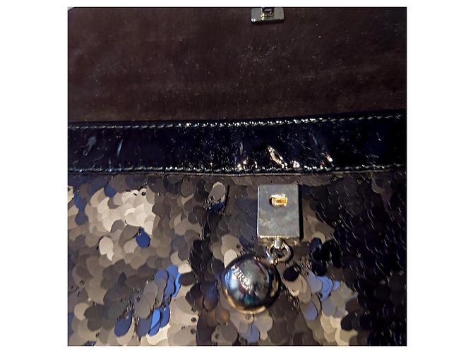Furla Mini borsa a tracolla con paillettes Nero - vista 7