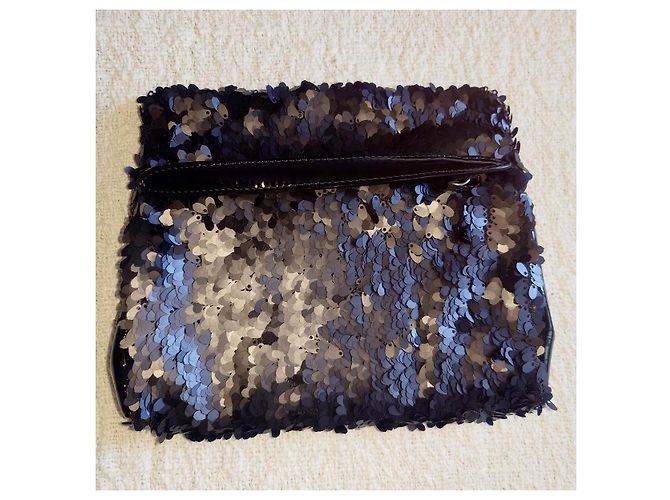 Furla Mini borsa a tracolla con paillettes Nero - vista 9