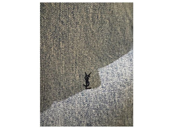 Giacca di Jeans Classica Saint Laurent Blu chiaro - vista 4