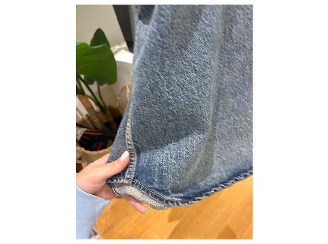 Giacca di Jeans Classica Saint Laurent Blu chiaro - vista 5