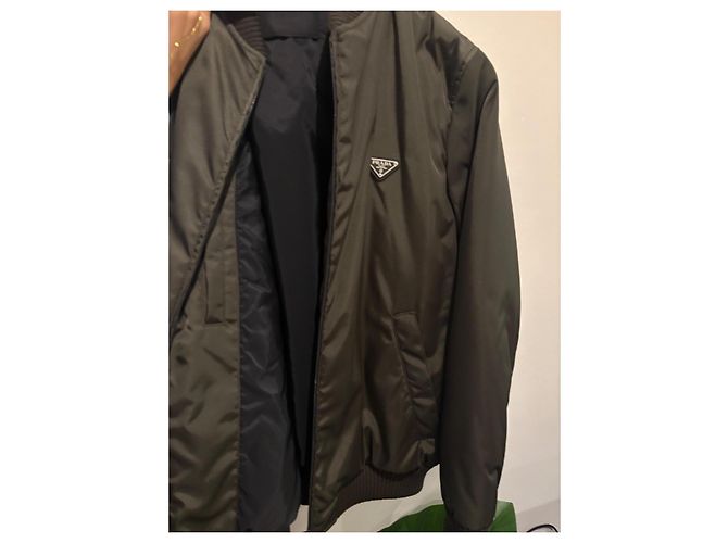 Prada Bomberjacke Nylon Khaki - Ansicht 2