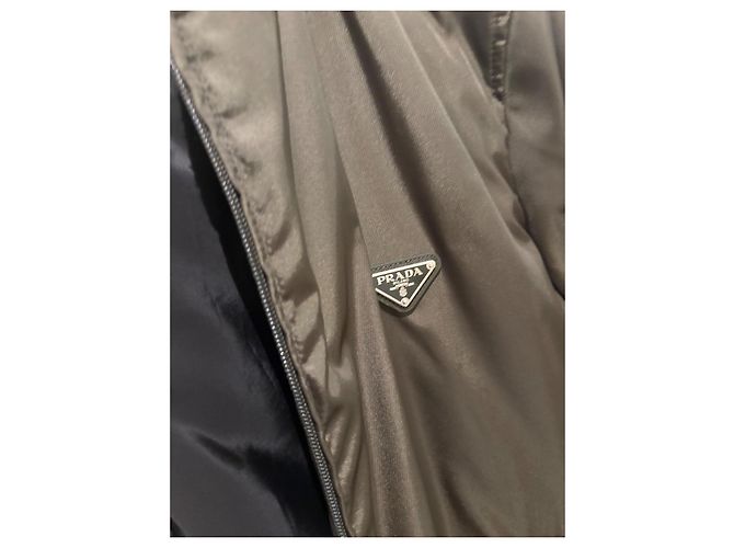 Prada Bomberjacke Nylon Khaki - Ansicht 4