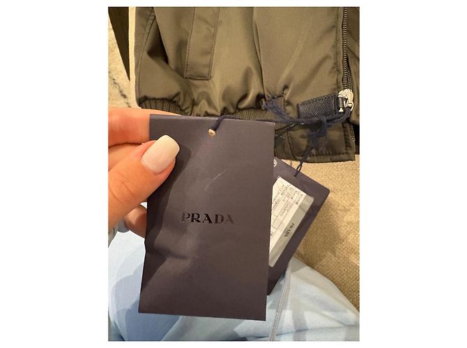 Prada Bomberjacke Nylon Khaki - Ansicht 6