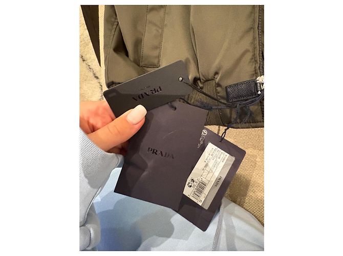 Prada Bomberjacke Nylon Khaki - Ansicht 7