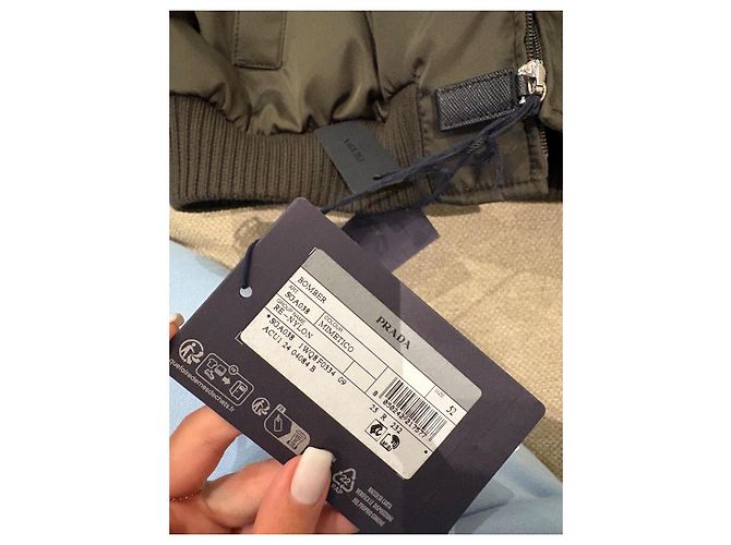 Prada Bomberjacke Nylon Khaki - Ansicht 8