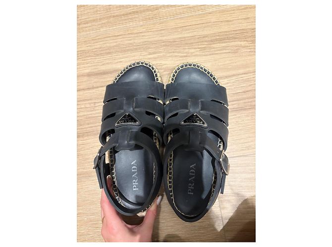 Modello di sandali clog Prada Styler Nero - vista 4