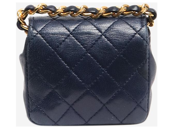 Chanel Mini charm per borsa blu navy - vista 2